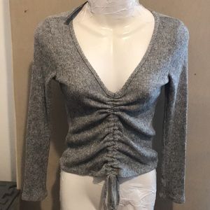 Brit & Bri tie up crop top XS